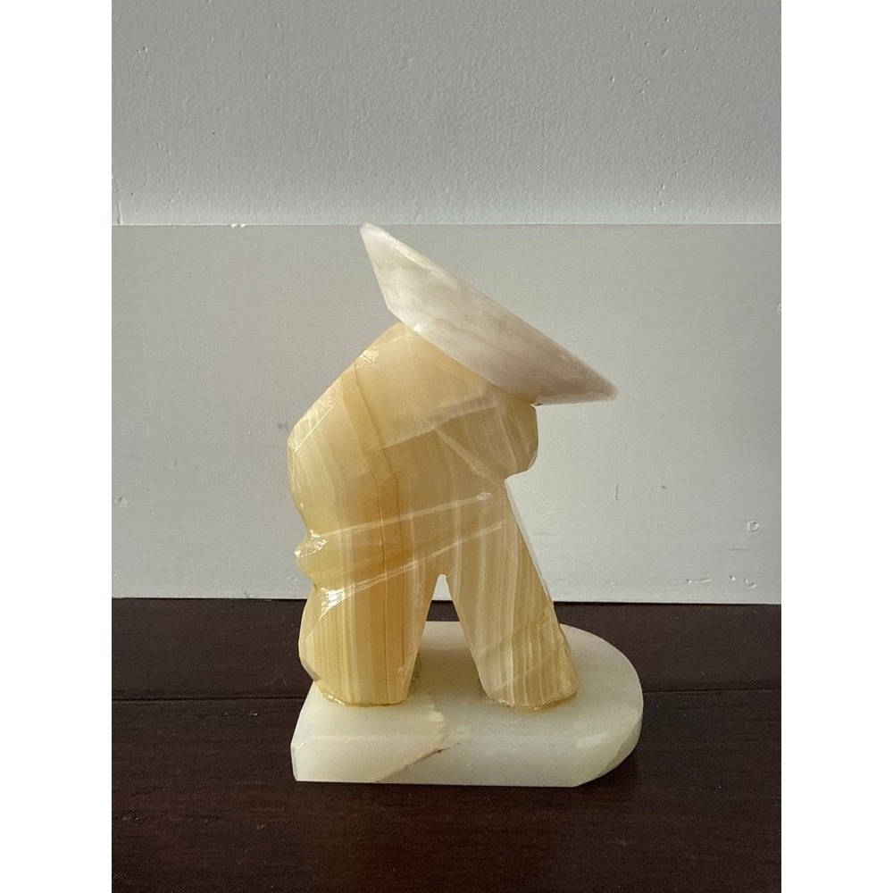 Vintage Onyx Carved Figurine - Picture 2 of 4